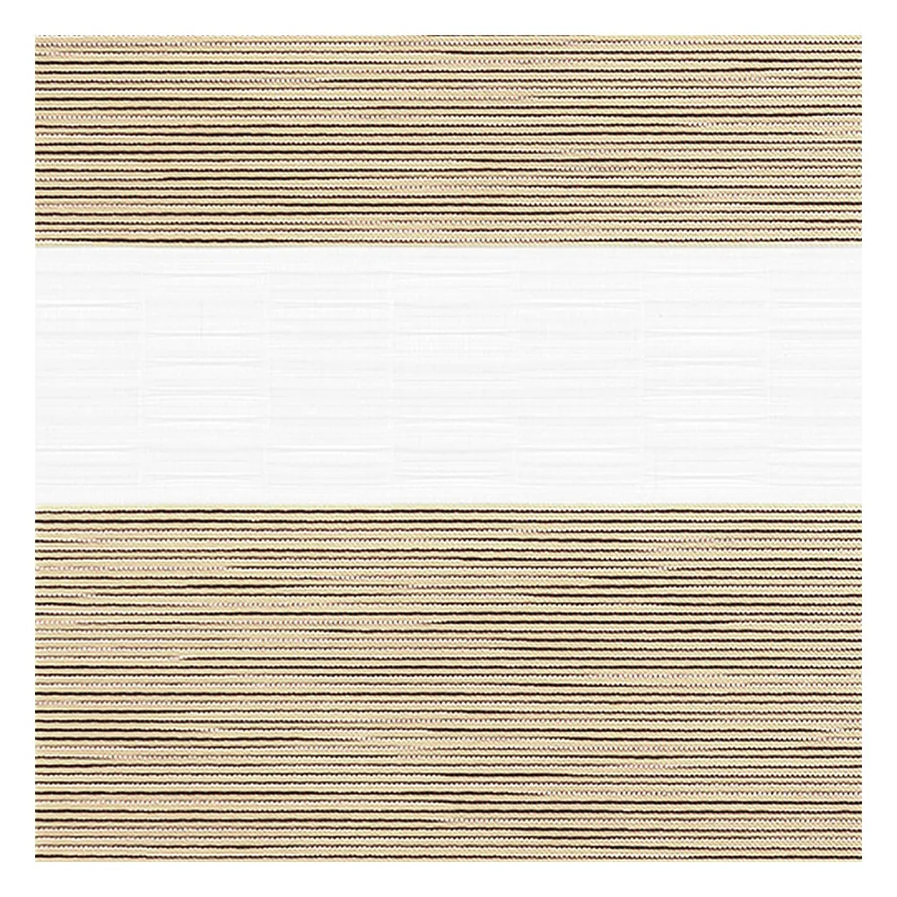 Stoffmuster für Doppelrollo nach Maß | B171 braun / lichtdurchlässig / Natural 