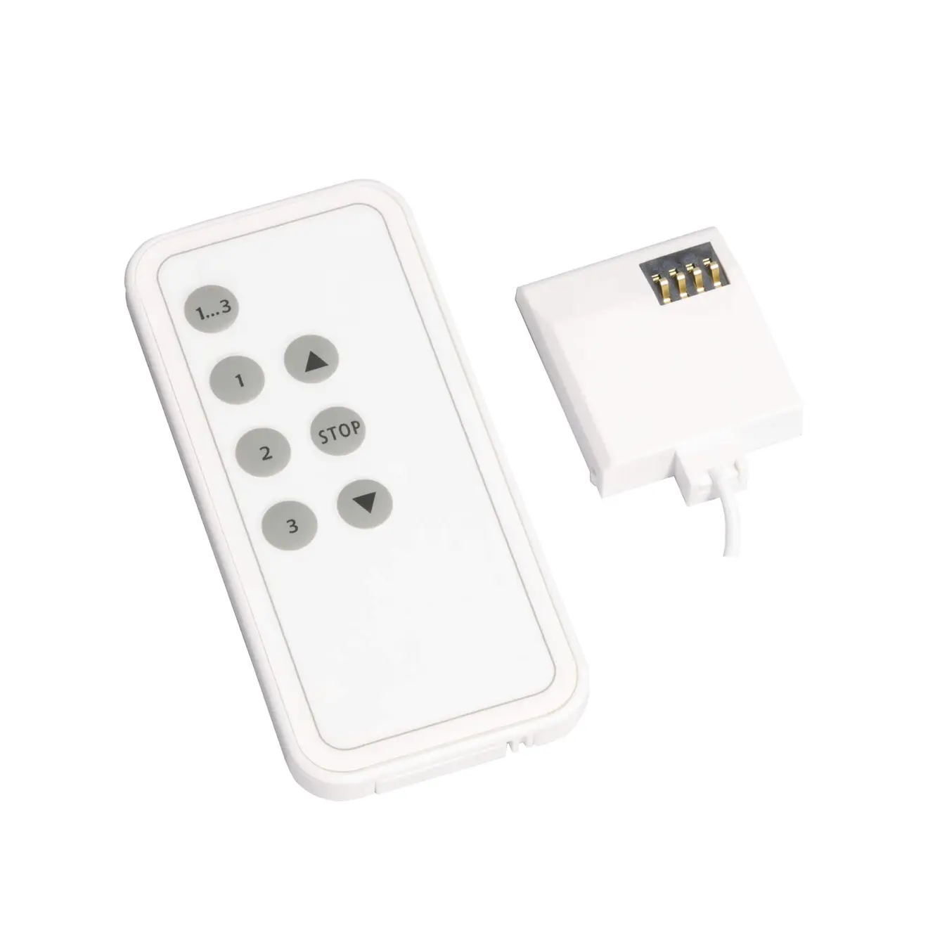 Funkset mit Fernbedienung und Empfänger für JAROMAT Eco, Tasten für Steuerung und Stop
