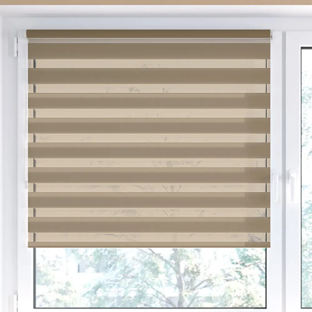 Elegance Doppelrollo an Fenster montiert