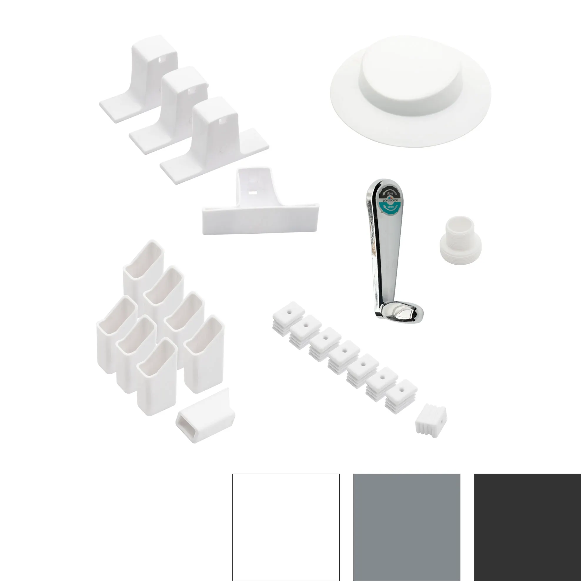 Kit de pièces de rechange pour grand parasol de jardin (Types au choix)