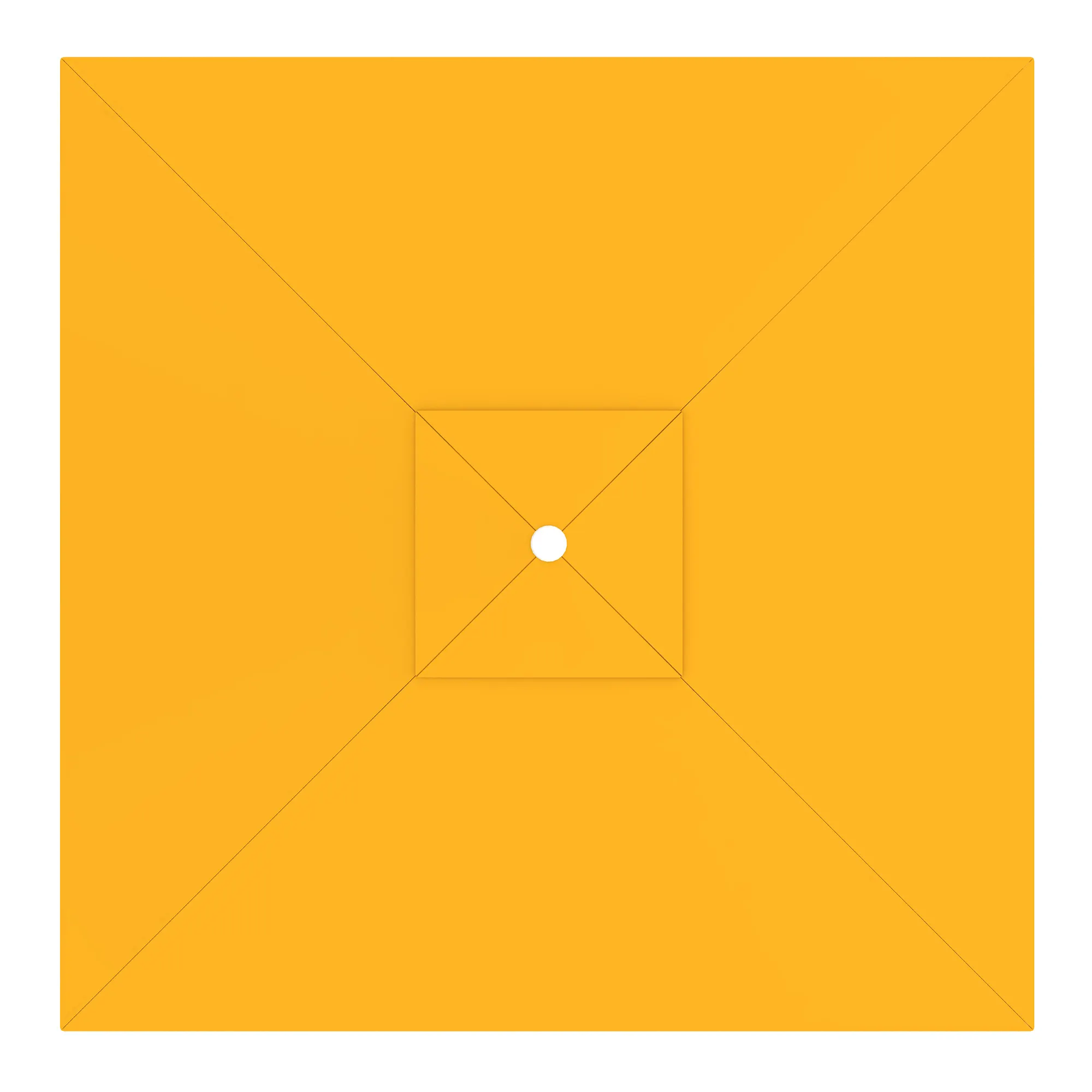 Funda para Sombrilla interpara | 3 x 3 m, cuadrada, amarillo