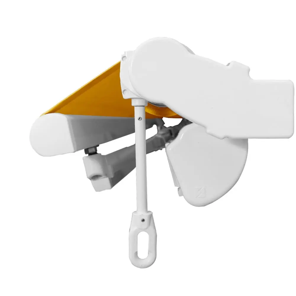 Offene Gelenkarmmarkise mit einziehbarem Tuch und stabiler Halterung