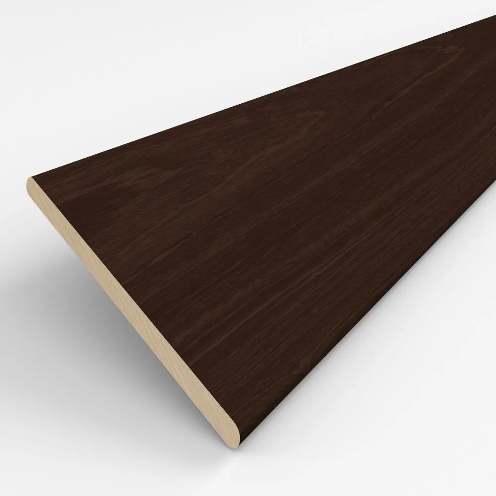 Muestra de lama para persiana veneciana de madera a medida | Tilo / 25 mm / Walnut