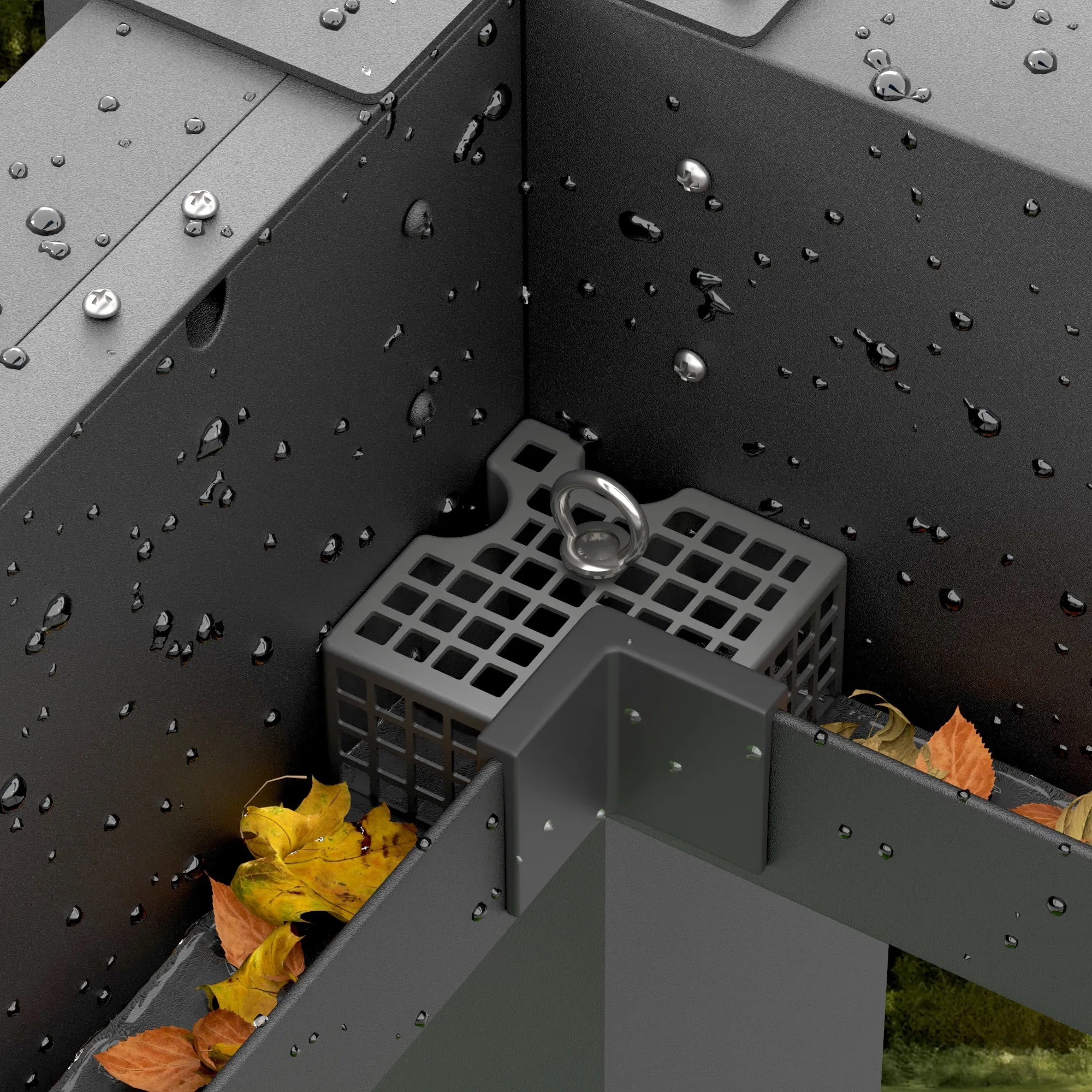 Rynna do pergoli aluminiowej | antracytowy, 2 sztuki