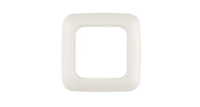 Quadratischer Rahmen für Schalter oder Steckdosen, 1-fach, schlichtes Design