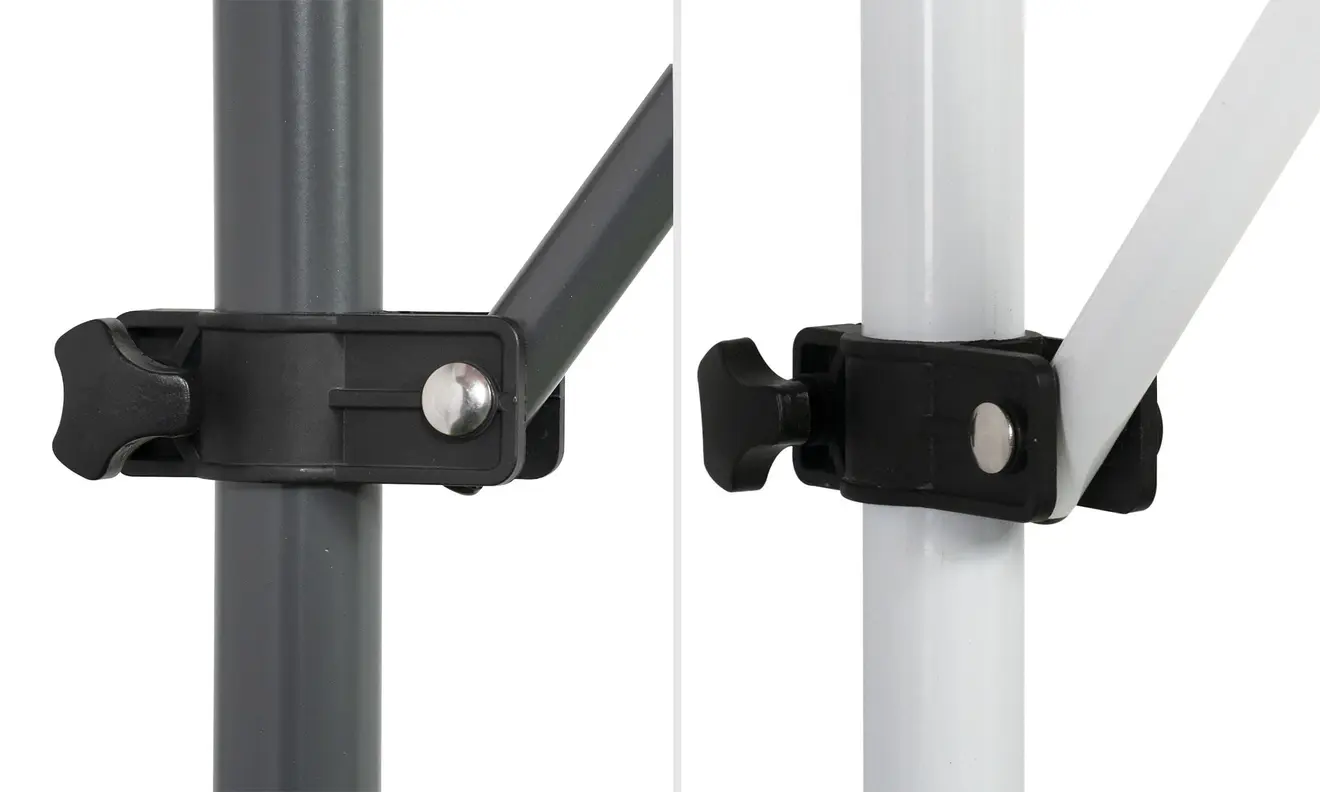 Klemm- und Balkonmarkise JAM 2000 mit verstellbaren Halterungen