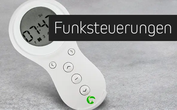 Handfernbedienung mit Display und Tasten für Rolladen-Funksteuerung