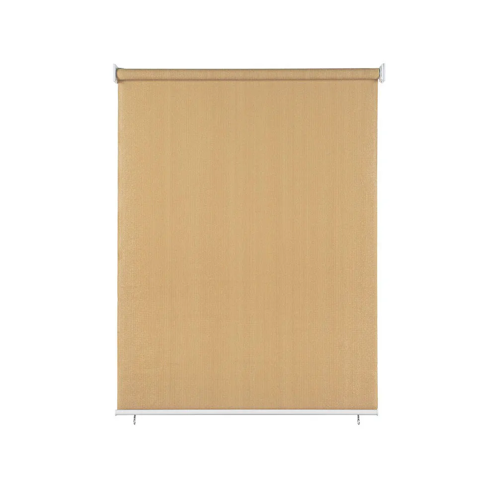 Tenda esterna, sospesa, a strisce verticali, protezione visiva e solare, semitrasparente