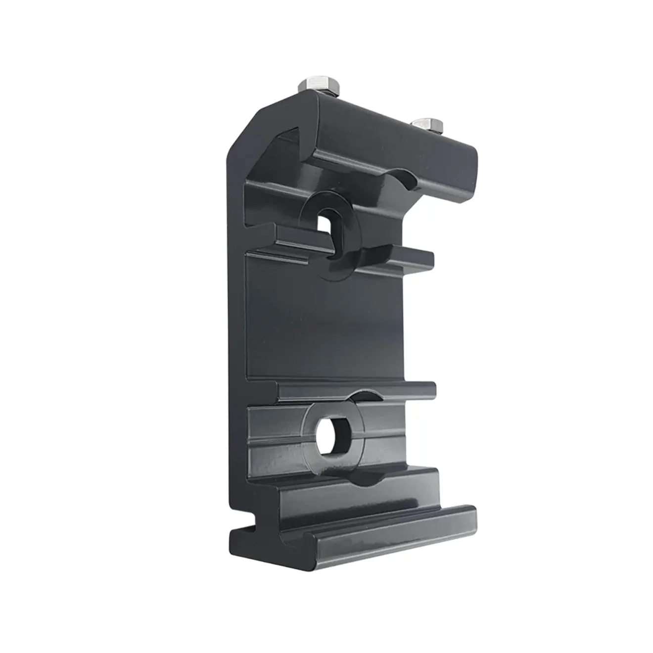 Wandhalterung für Kassettenmarkise Line, rechteckige Metallkonstruktion mit Befestigungslöchern