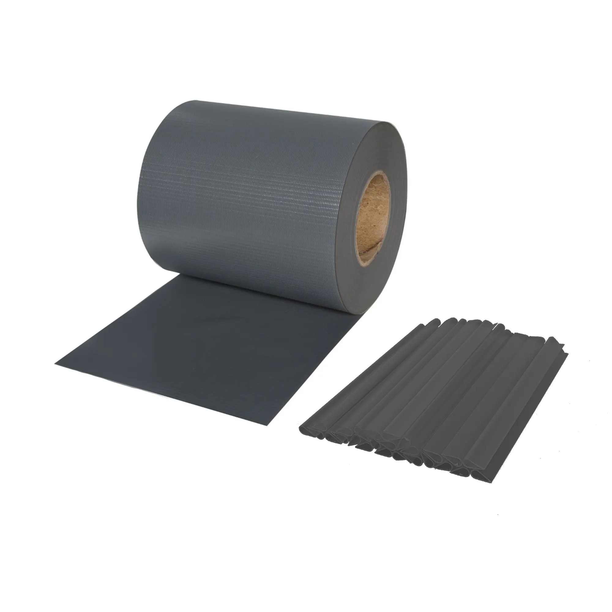 Rullo di strisce di protezione in PVC con aspetto di arenaria e elementi di fissaggio