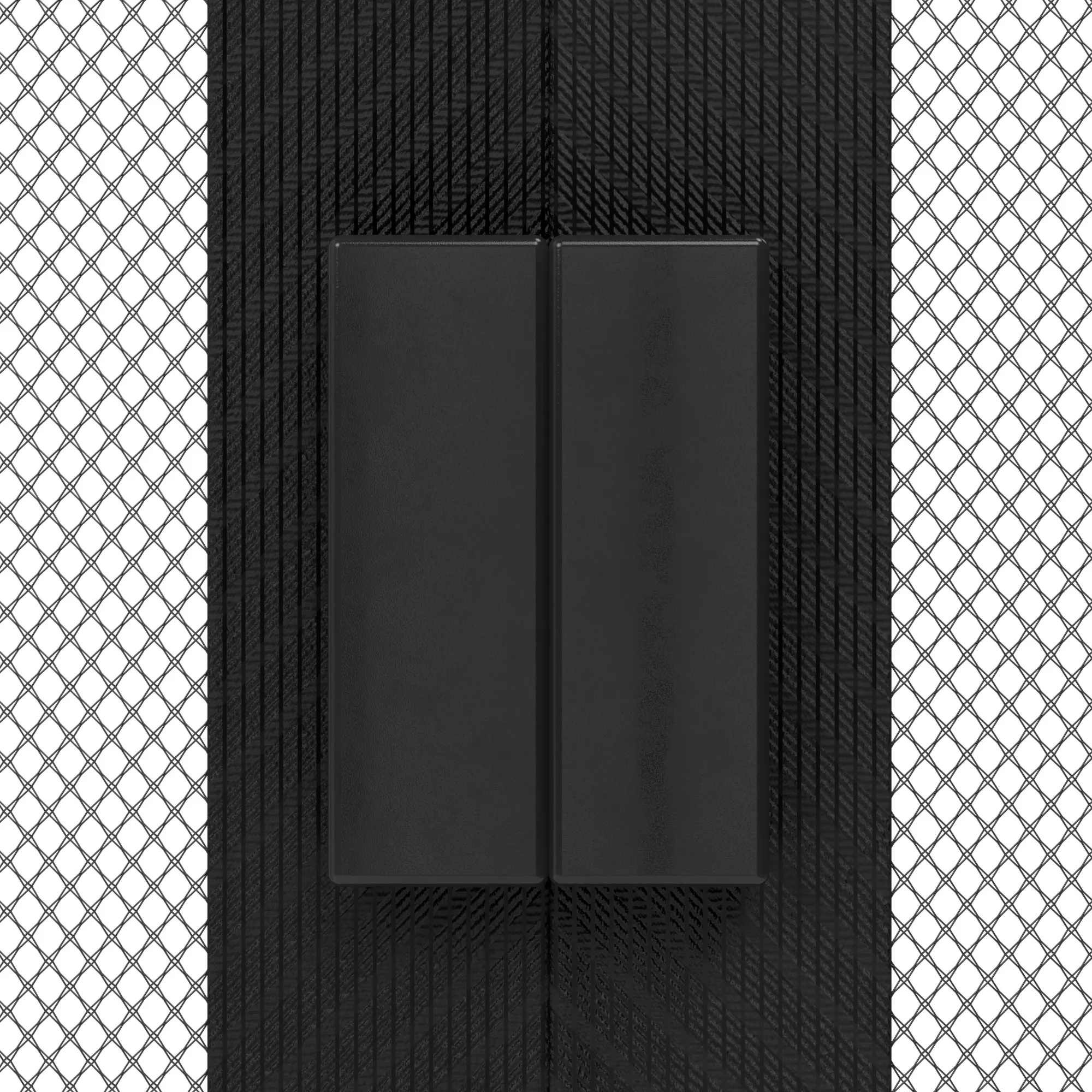 Tenda a rete magnetica per porte con chiusura magnetica centrale