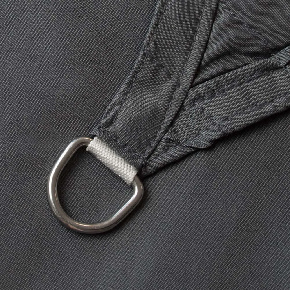 Telo da sole con bordo rinforzato e anello metallico per fissaggio