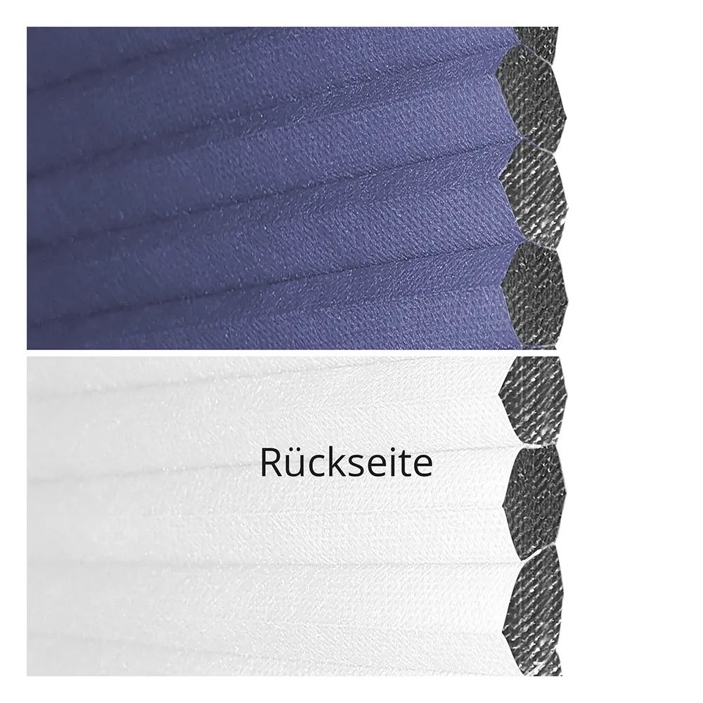 Échantillon tissu pour store plissé sur mesure | NC934HB bleu / occultant / NanoCell