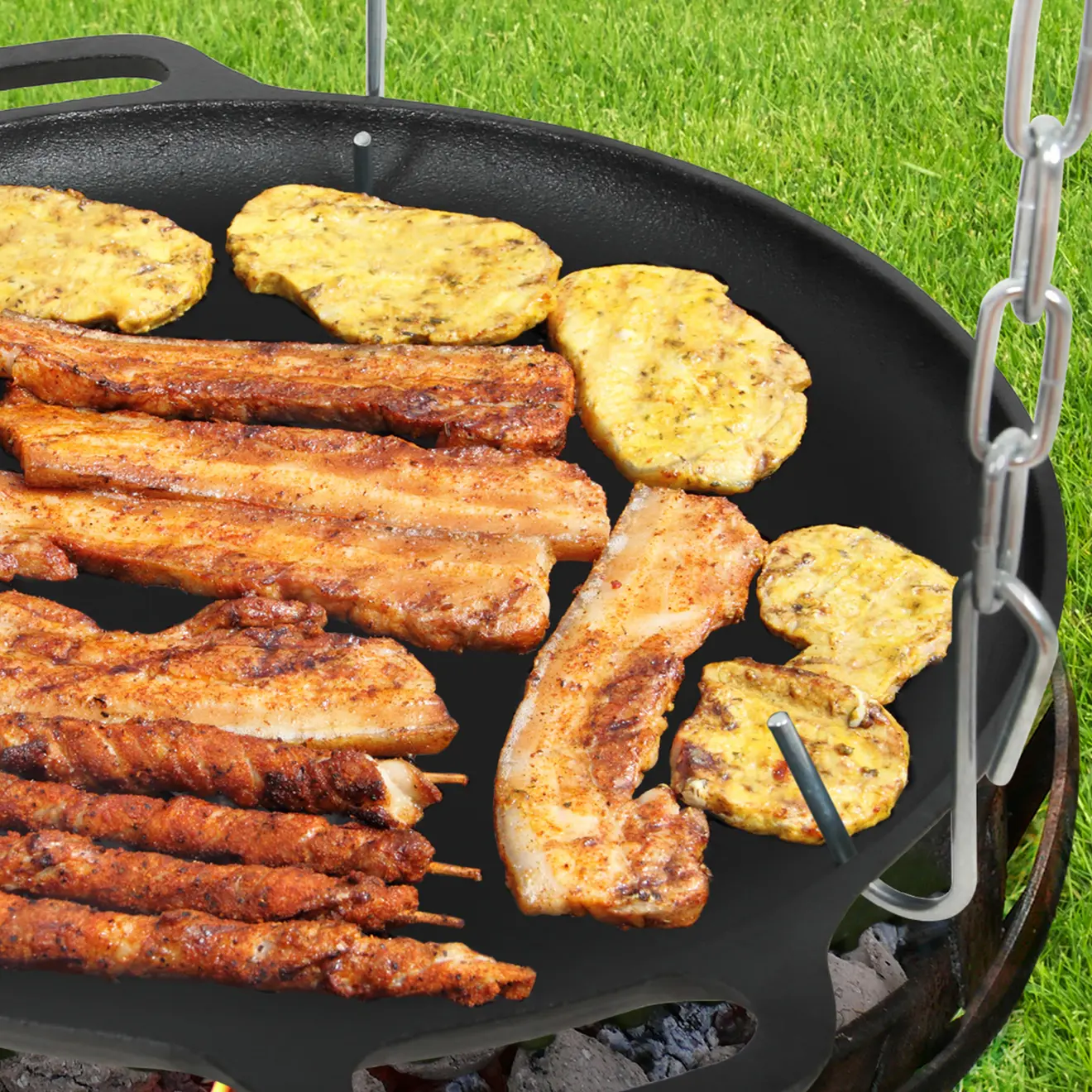 Fleisch auf Grill