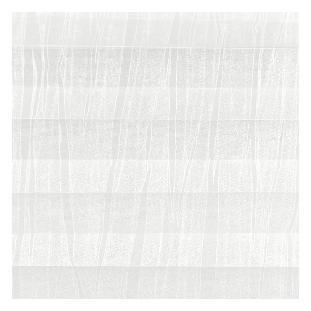 Échantillon tissu pour store plissé sur mesure | 30492 blanc / translucide / Long Crush