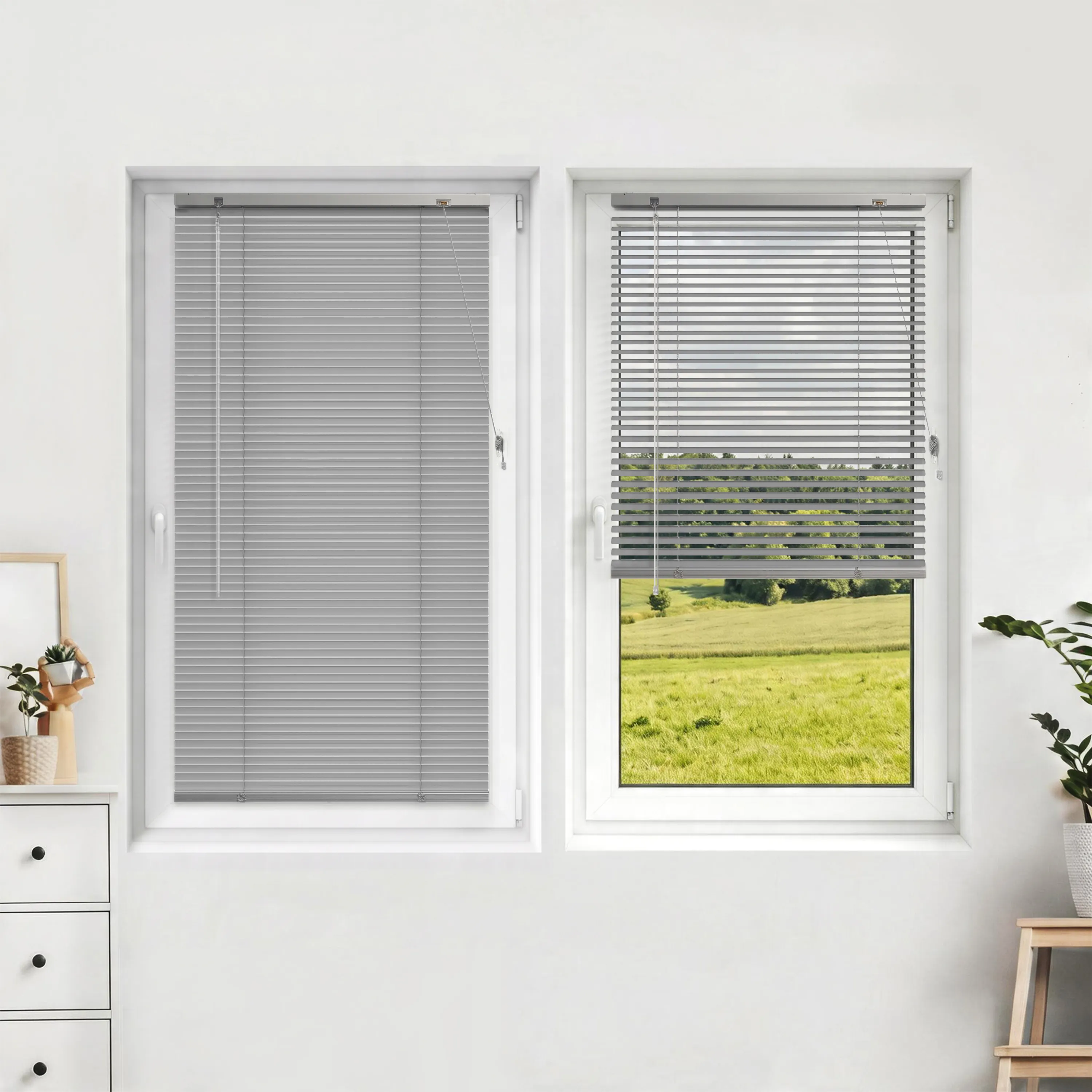 Żaluzja aluminiowa LightLess Prime | 25 mm, zaciemniająca, 90 x 200 cm, srebrny mat