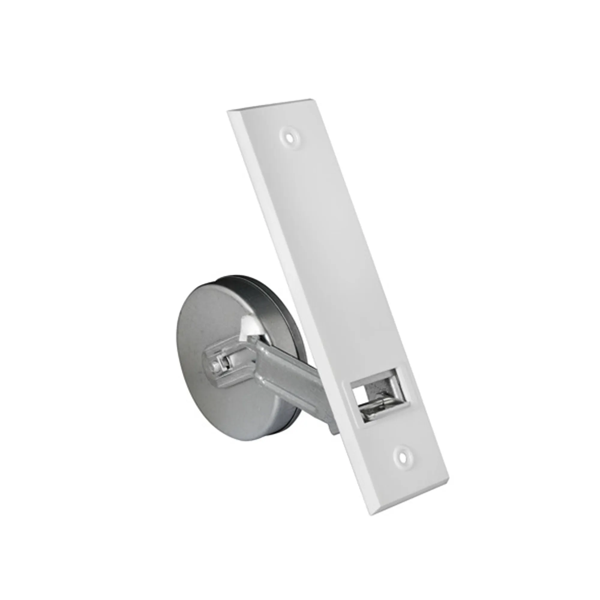 Recogedor de cinta empotrado Placa de plástico | blanco / LA: 134 mm