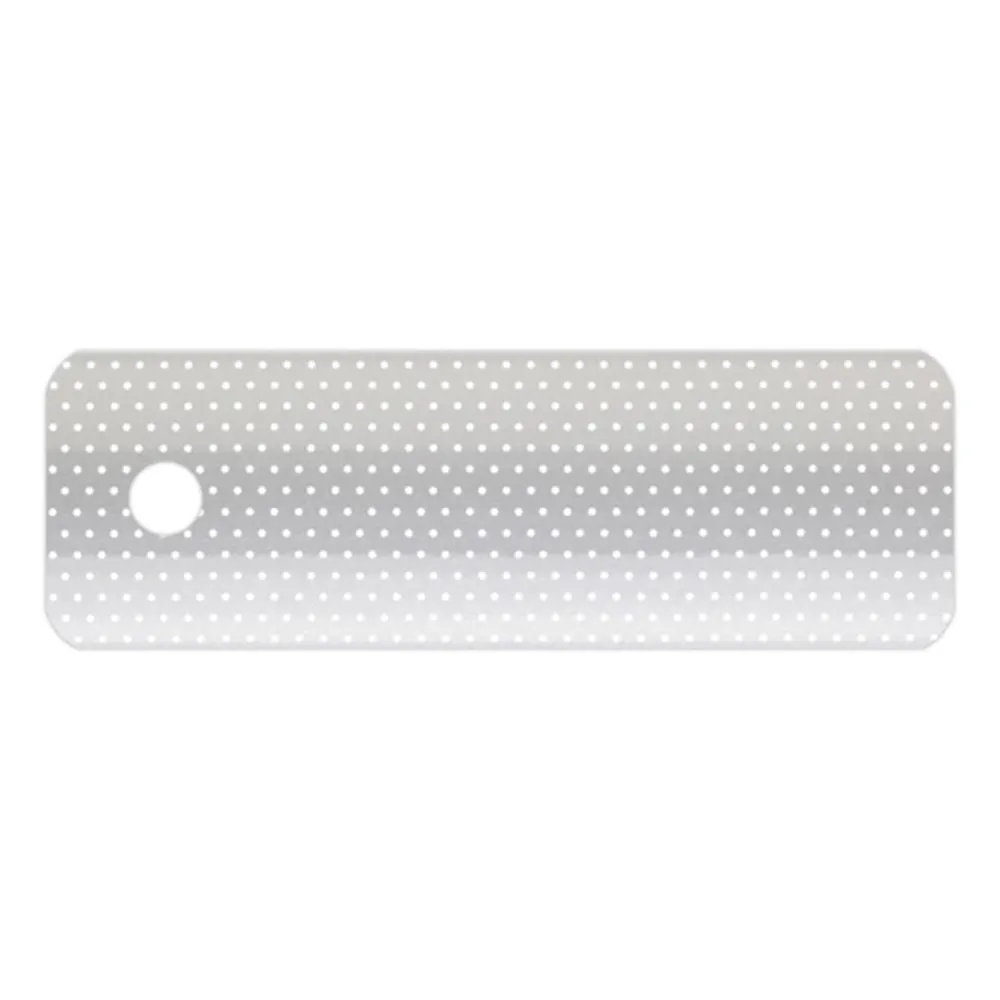 Lamellen-Muster für Aluminium-Jalousie nach Maß | 25 mm / 104168 silber / glänzend / perforiert