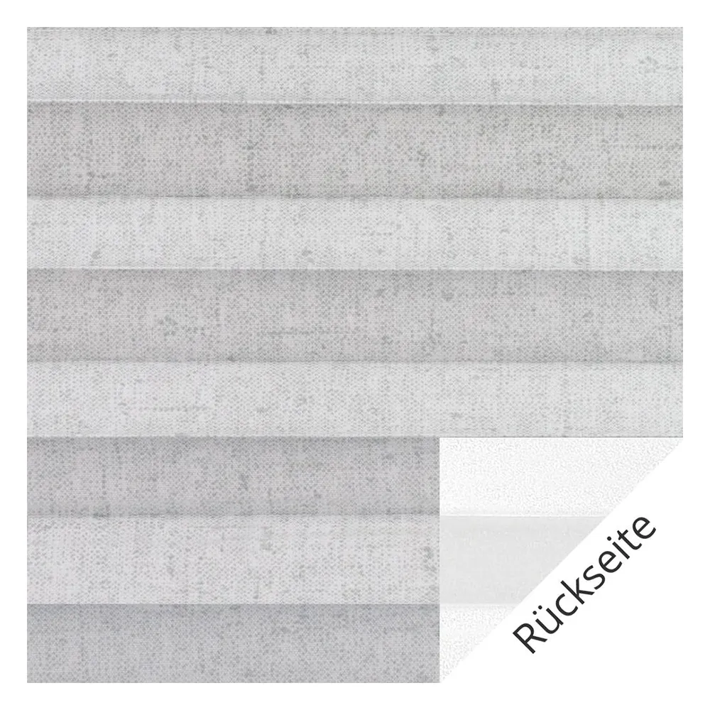 Campioni di tessuto per tenda plissettata su misura | 40102 grigio / oscurante / Linen Perlmutt Black Out