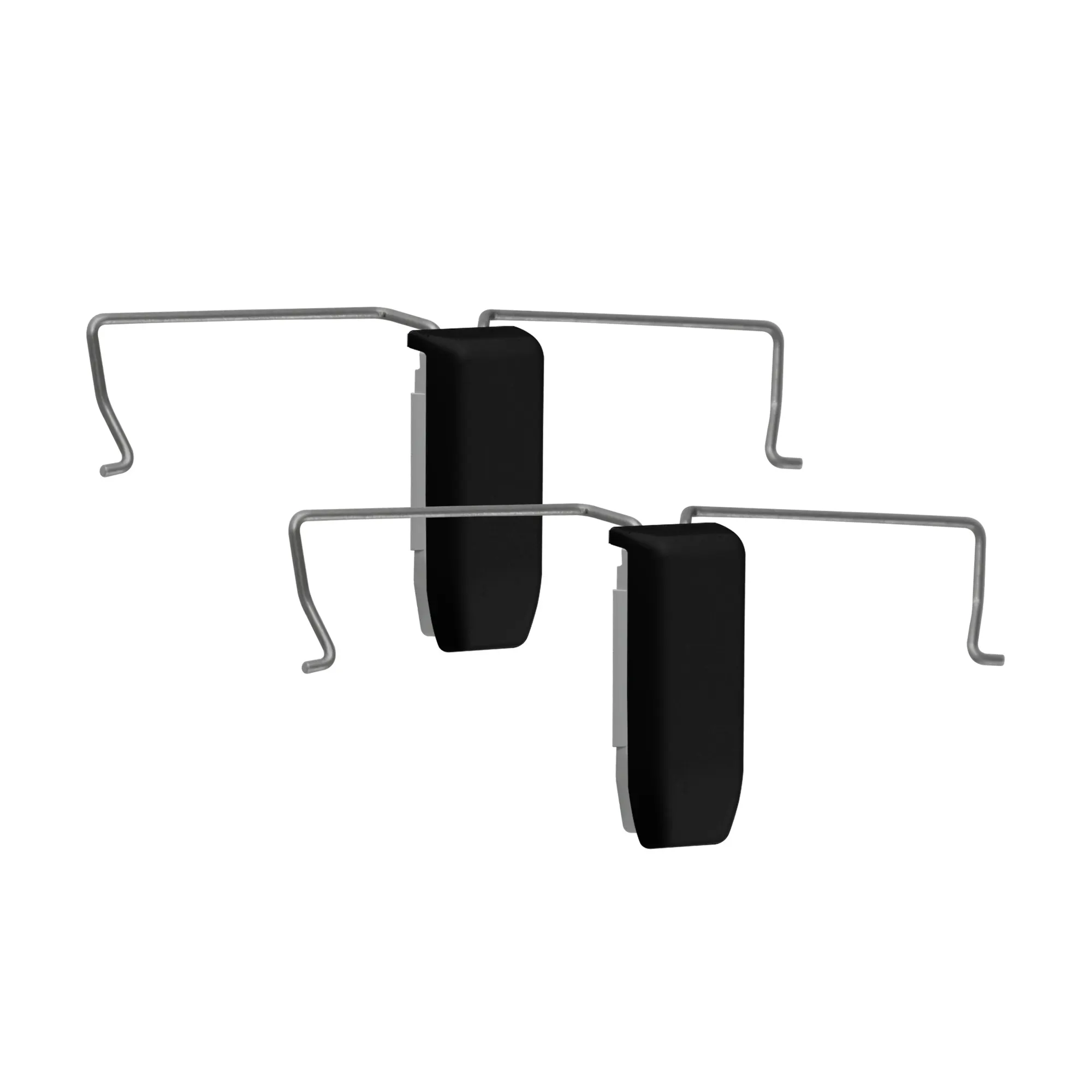 Slim Klemmhalter für Cosiflor / Delphos Plissees VS2 | schwarz, 2 Stück