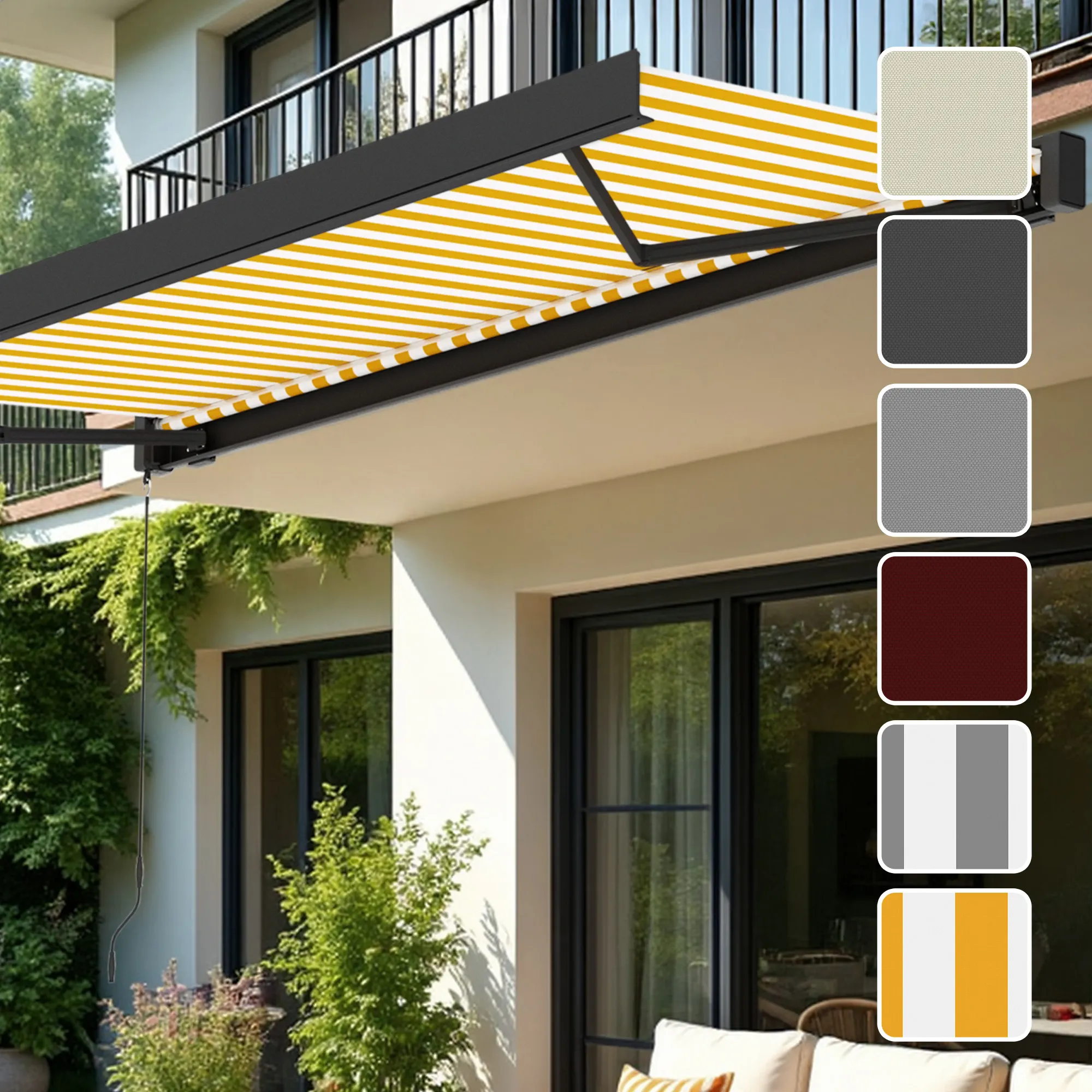 Kassettenmarkise Quadris LED (Typ nach Wahl)