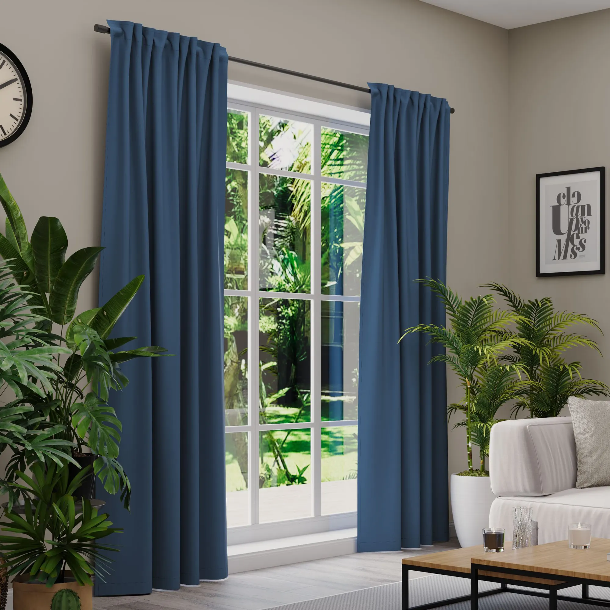 Premium Line Gardinen und Vorhänge | Nightfall, verdunkelnd, dunkelblau